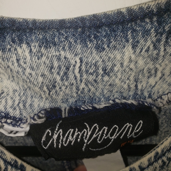 Vintage  90s denim floral dress size  11 - Picture 4 of 5